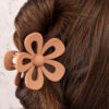 Apricot Pink Gauze Bowknot Hair Clip