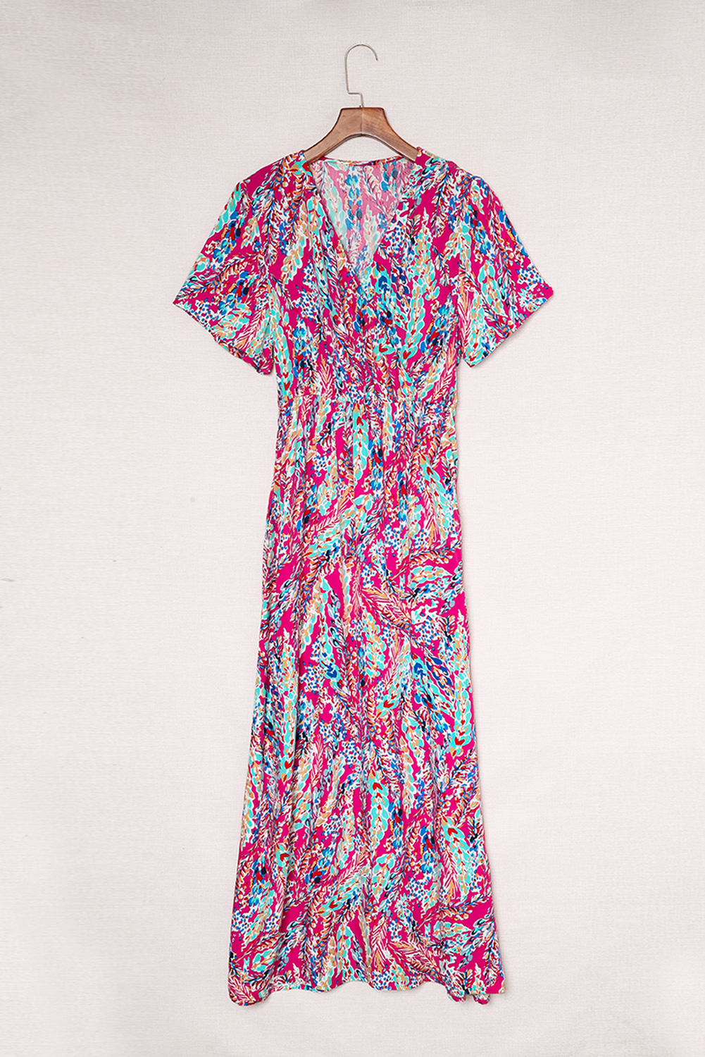 Wrap V Neck Floral Maxi Dress Wrap V Neck Floral Maxi Dress - Image 7