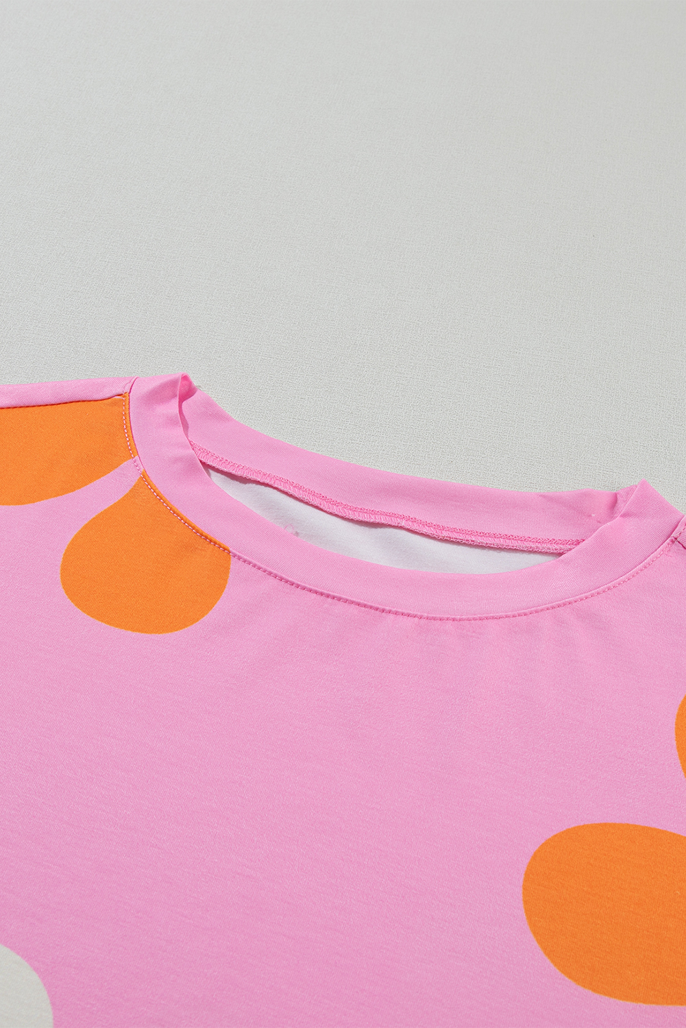 Pink Flower Print Bubble Sleeve Tee Pink Flower Print Bubble Sleeve Tee - Image 5