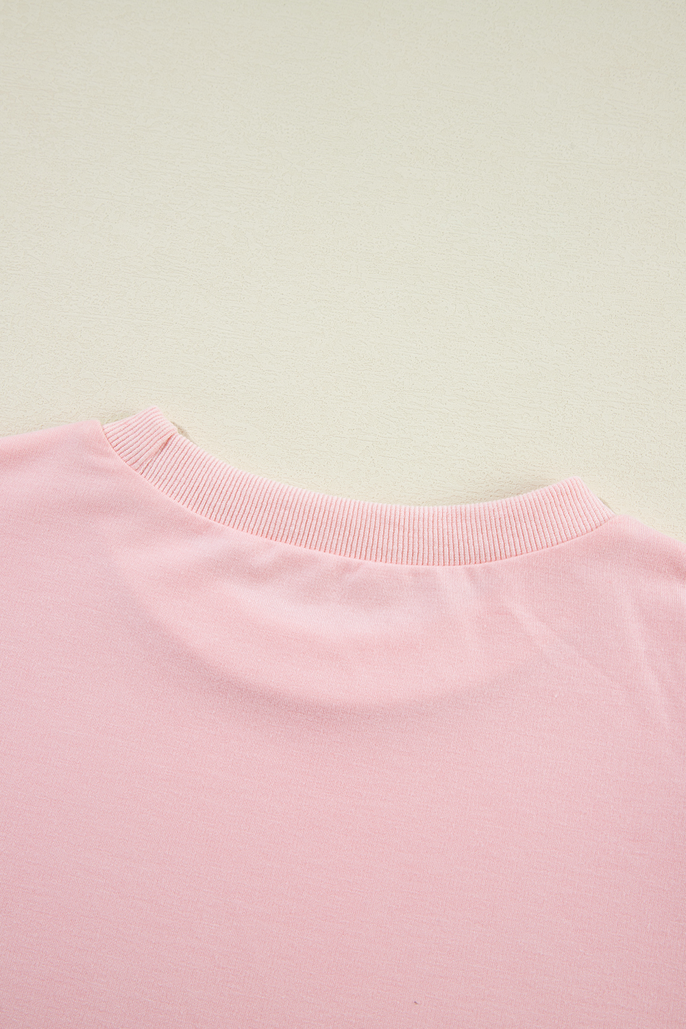 Light Pink Rhinestone Pearl Puff Half Sleeve Top Light Pink Rhinestone Pearl Puff Half Sleeve Top - Image 5