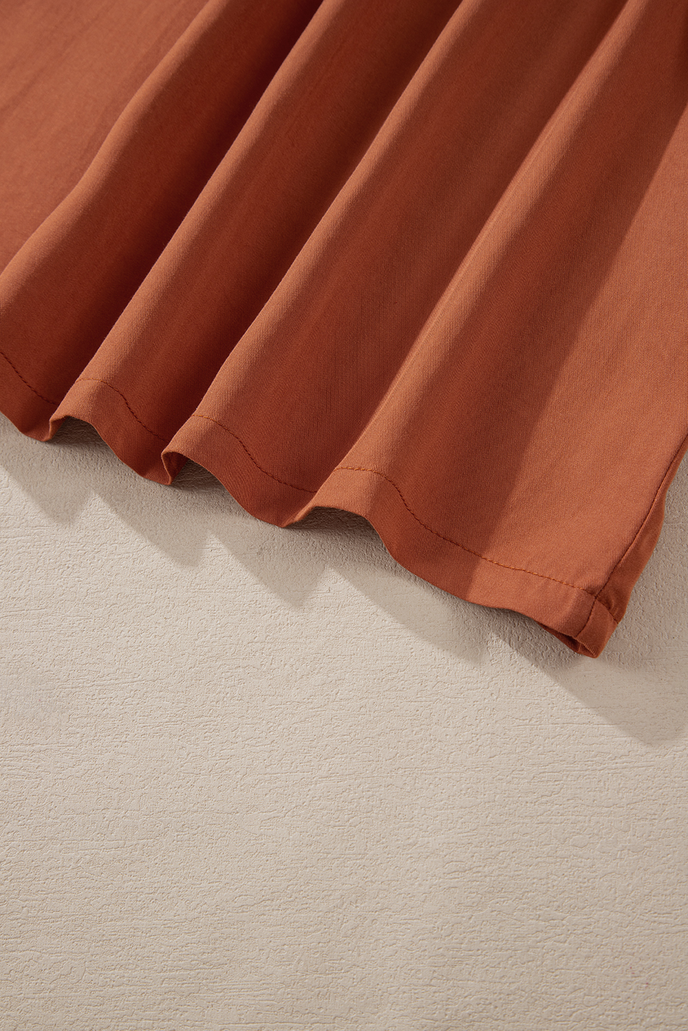 Chestnut Mineral Wash Cargo Pocket Drawstring Waist Maxi Skirt Chestnut Mineral Wash Cargo Pocket Drawstring Waist Maxi Skirt - Image 8