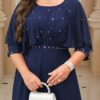 Plus Size – Elegant Dress with Star Print Plus Size – Elegant Dress with Star Print